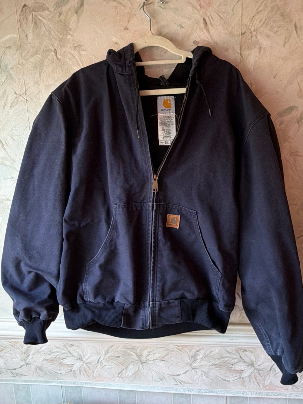 Vintage Carhartt J208 MDT Hooded Thermal Lined Jacket Men's Size Medium